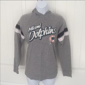 Miami Dolphins women’s hoodie tee shirt size small